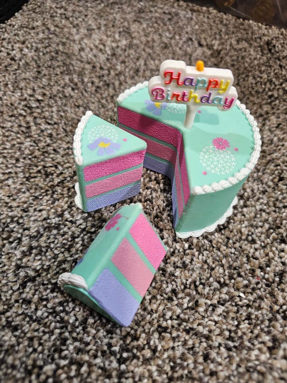 American Girl WellieWishers Birthday Treat Set Cake Slice with Candle